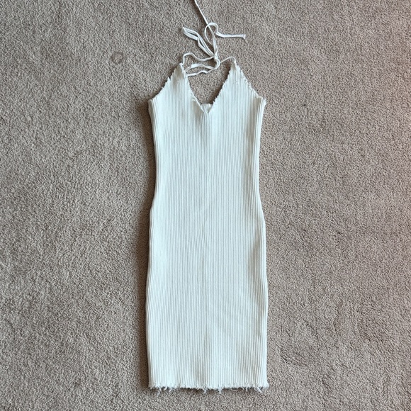 Forever 21 Dresses & Skirts - Ribbed Halter Midi Dress in Cream